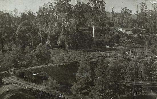 The Belgrave curve pre-Puffing Billy